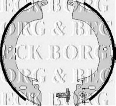 BORG & BECK bbs6197 -  Комплект тормозных колодок